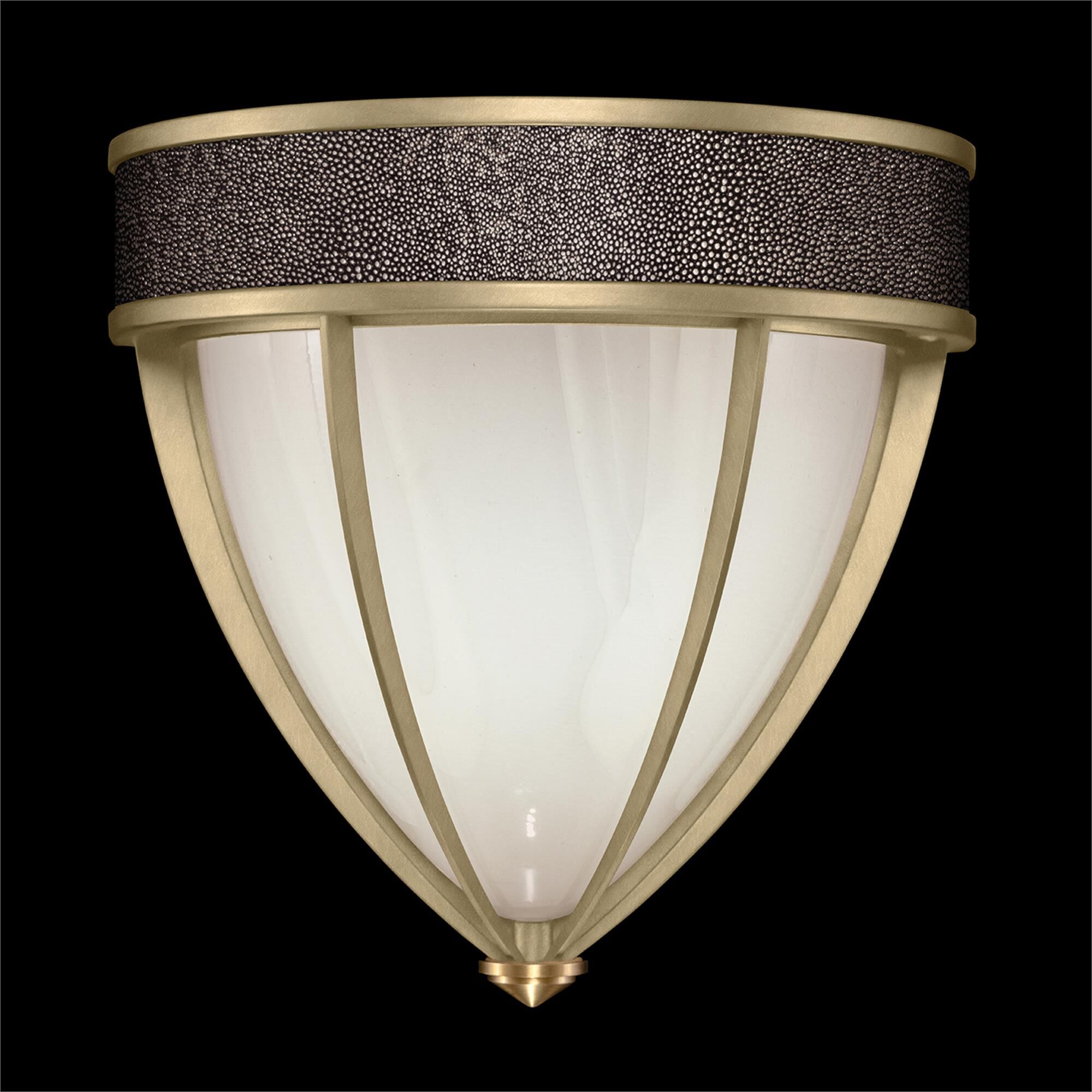 Shown in Soft Gold Leaf and Brass  finish and Pebble accent