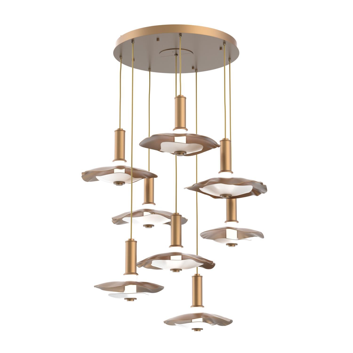 Shown in Novel Brass finish and Salt White accent