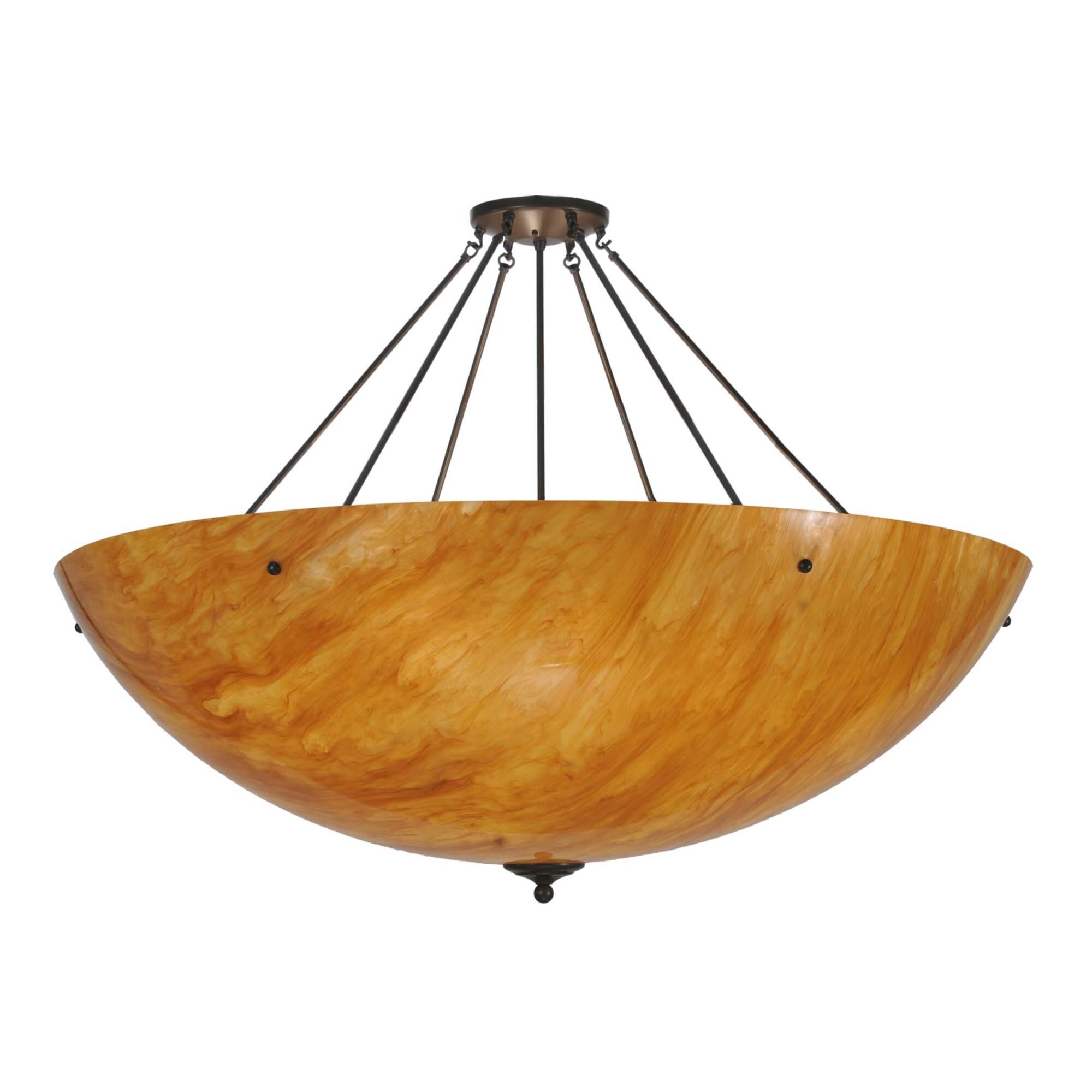 36 Inch 8 Light Semi Flush Mount by Meyda Lighting