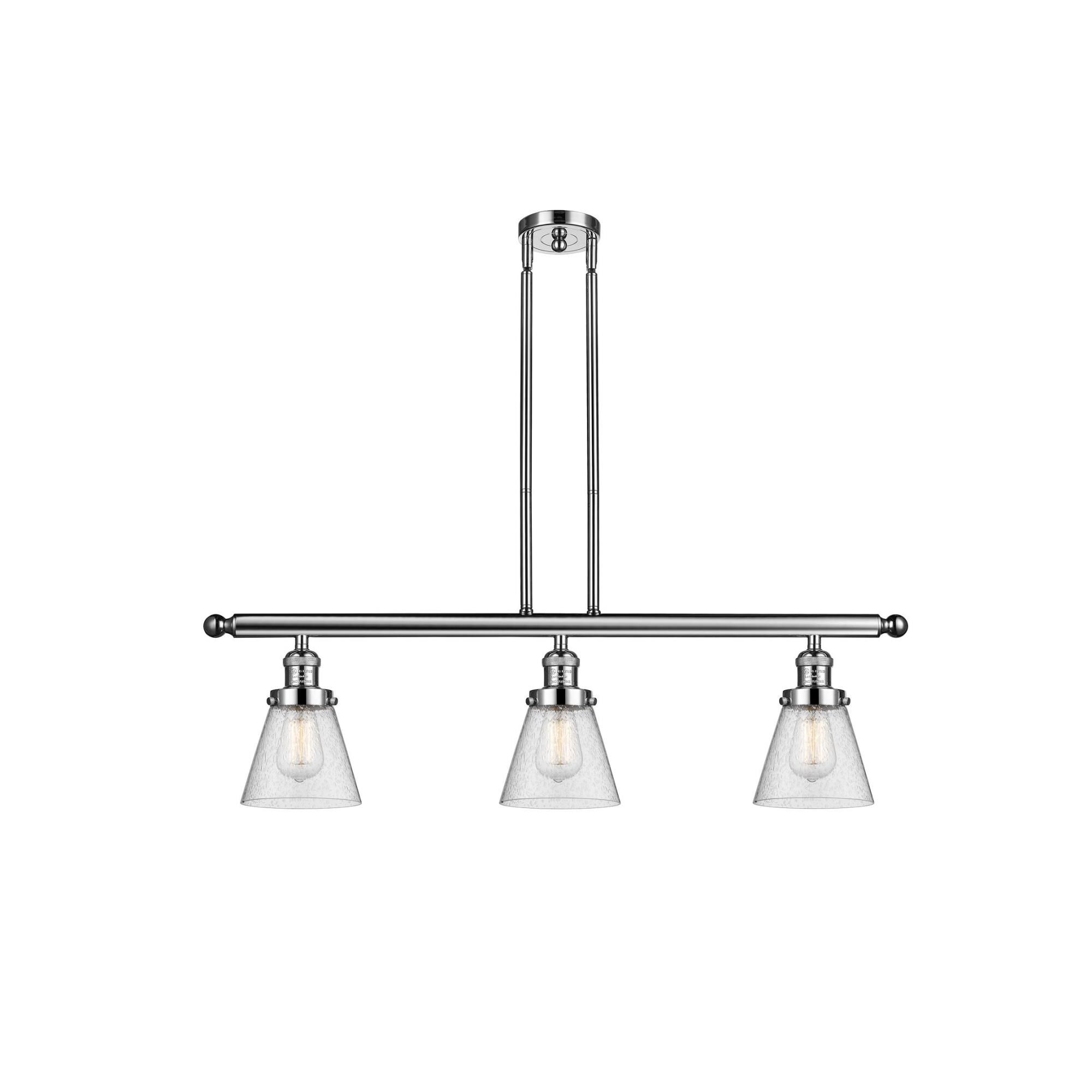 Bruno Marashlian Small Cone 36 Inch 3 Light Linear Suspension Light by Innovations Lighting