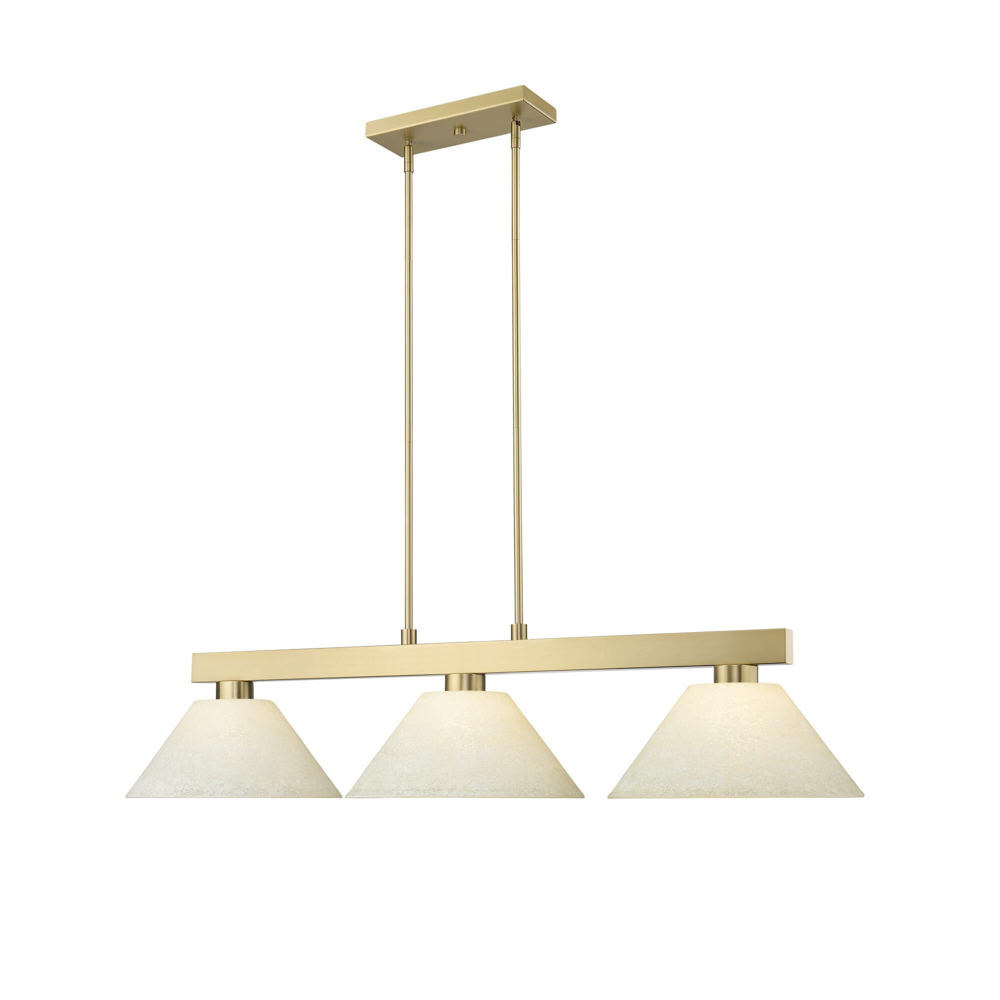 Shown in Modern Gold finish and Golden Mottle glass and Golden Mottle shade