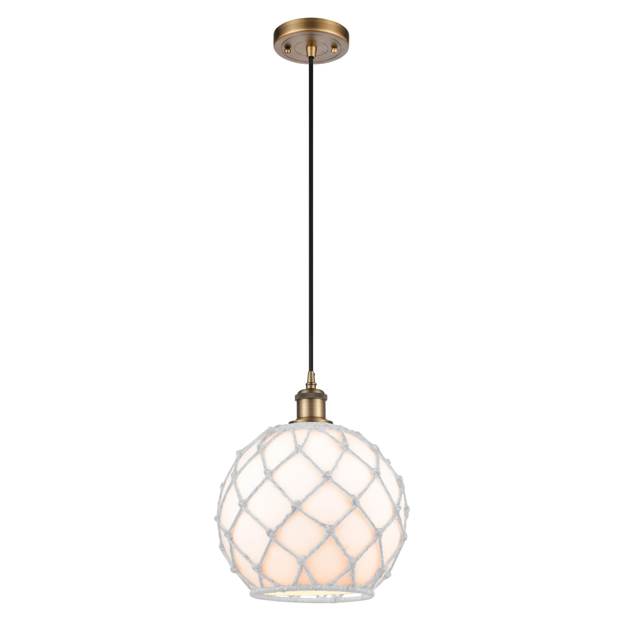 Innovations Lighting Bruno Marashlian Farmhouse Rope 10 Inch Mini Pendant