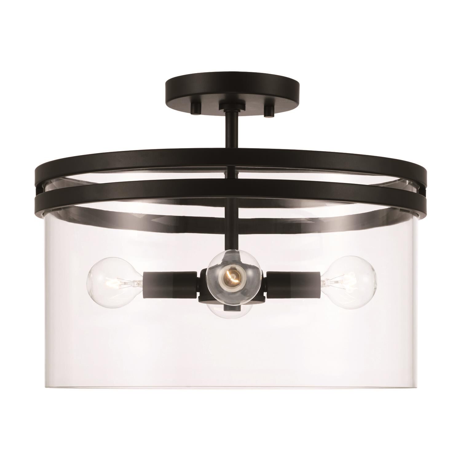 Fuller 14 Inch 4 Light Semi Flush Mount by Homeplace by Capital Lighting Fixture Company