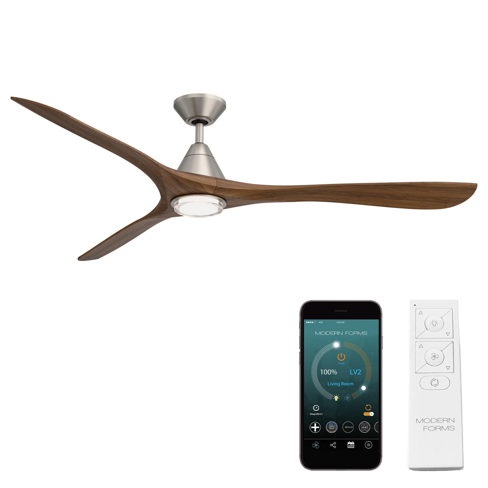 Carve 72 Inch Ceiling Fan with Light Kit by Modern Forms