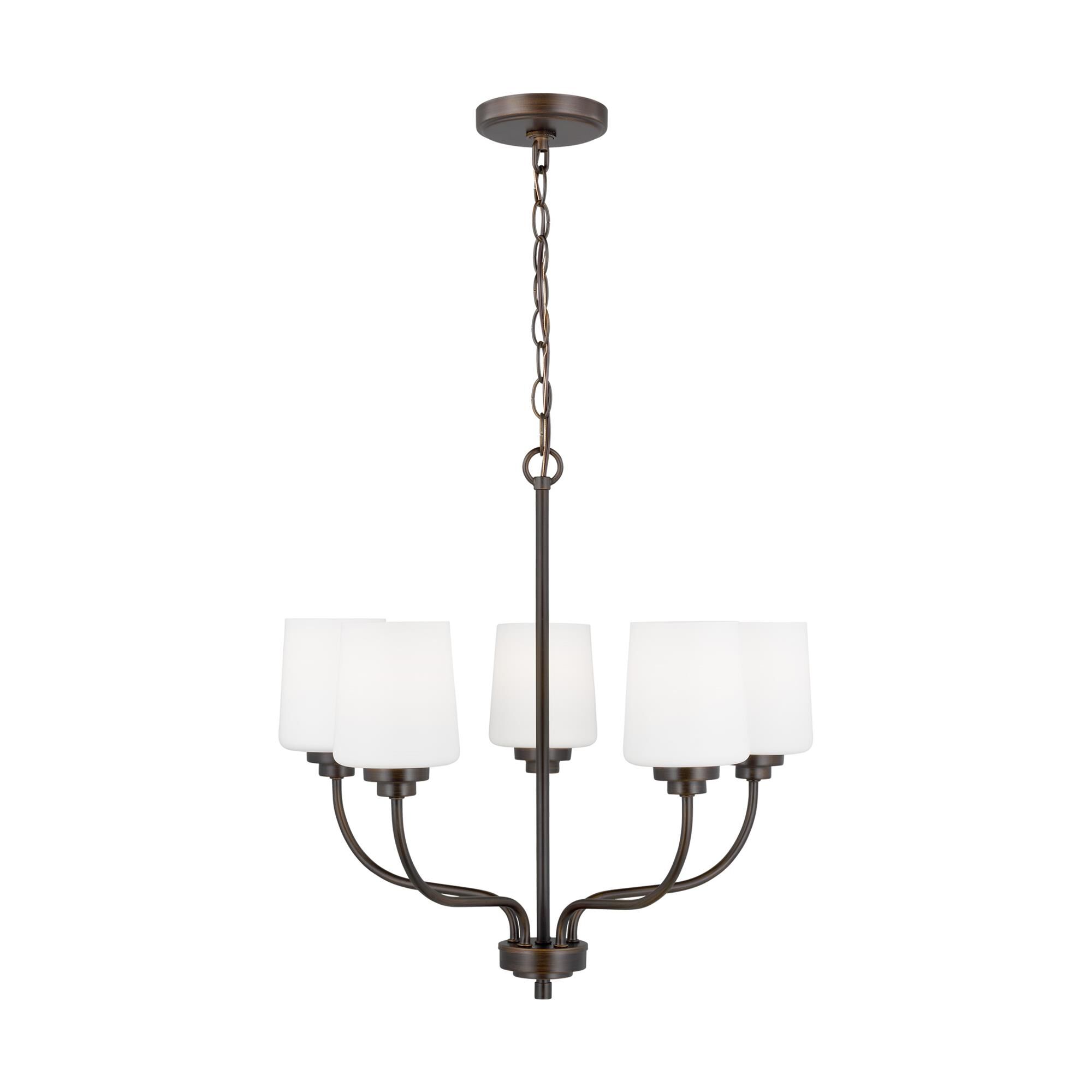 Shown in Bronze finish and Etched / White Inside glass and Etched / White Inside Glass s shade