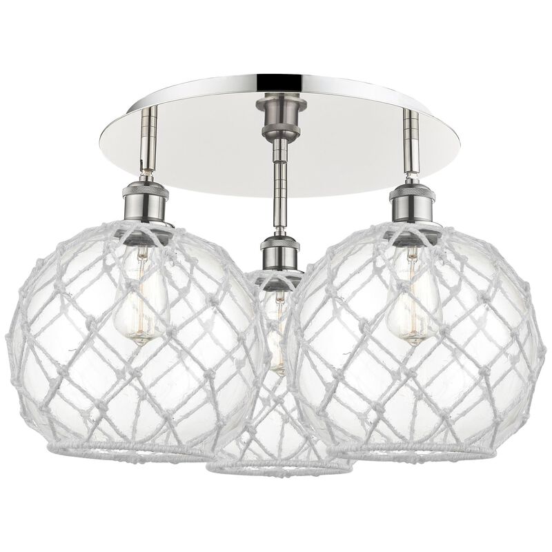 Bruno Marashlian Farmhouse Rope 22 Inch Flush Mount by Innovations Lighting