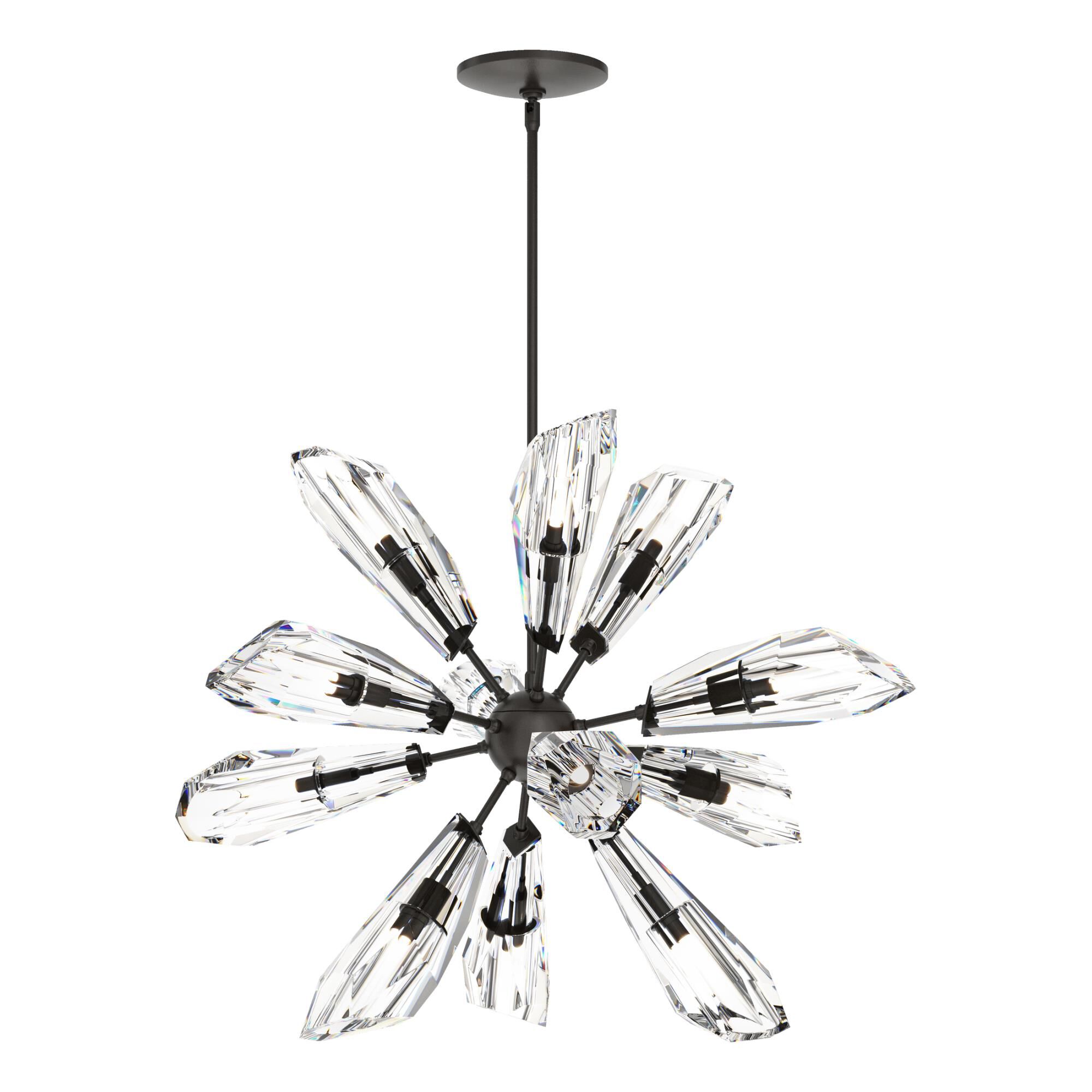 Shown in Oil Rubbed Bronze finish and Clear crystal and Clear Crystal shade