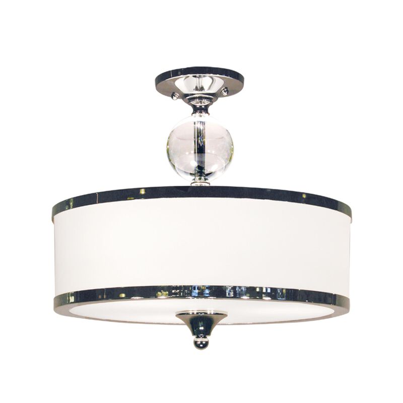 Cosmopolitan 15 Inch 3 Light Semi Flush Mount by Z-Lite