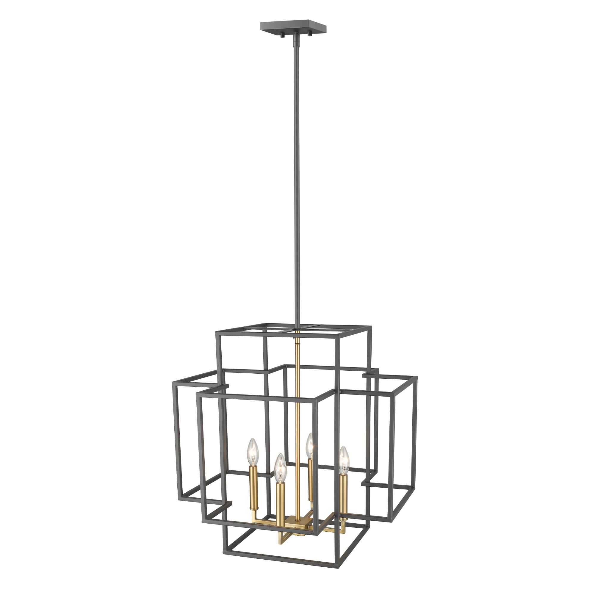 Shown in Bronze + Olde Brass finish and --- glass and --- shade