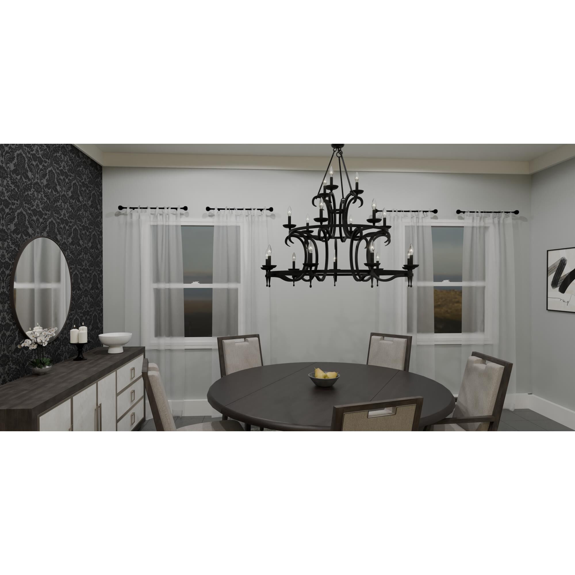 Octavia 46 Inch 18 Light Chandelier by Quoizel