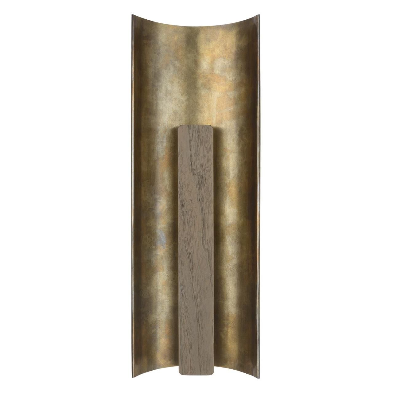 Shown in Mottled Brass And Warm Walnut finish