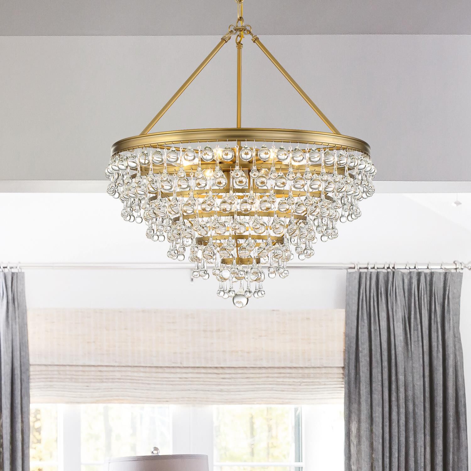 Calypso 25 Inch 8 Light Chandelier by Crystorama
