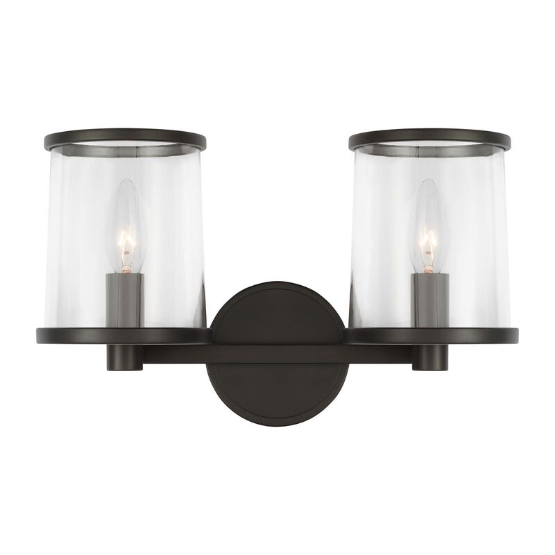 Lauren Ralph Lauren Reynolds 15 Inch 2 Light Bath Vanity Light by Visual Comfort Studio