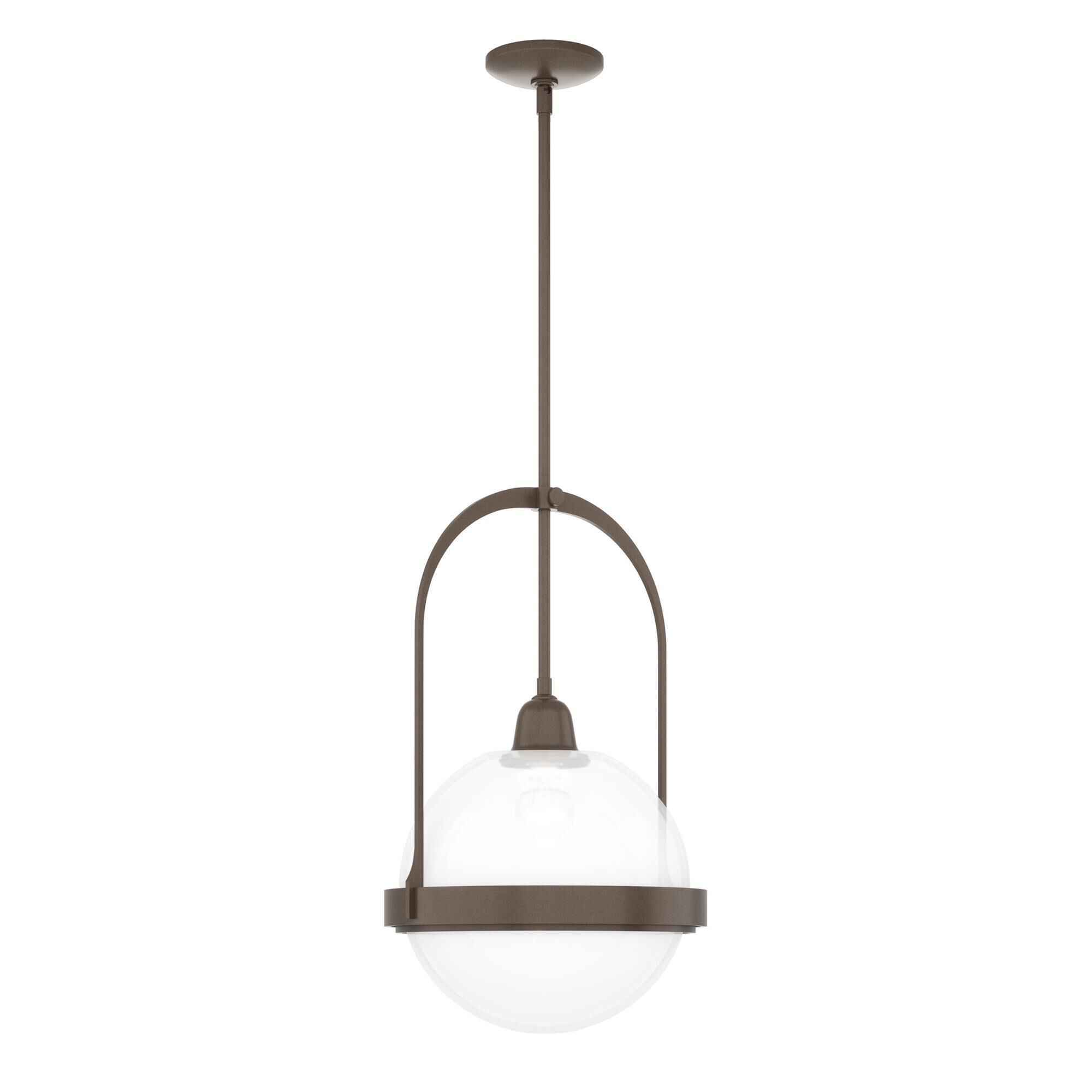 Shown in Bronze finish and Opaline glass
