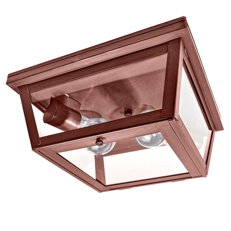 Williams 11 Inch 2 Light Outdoor Flush Mount by Northeast Lantern