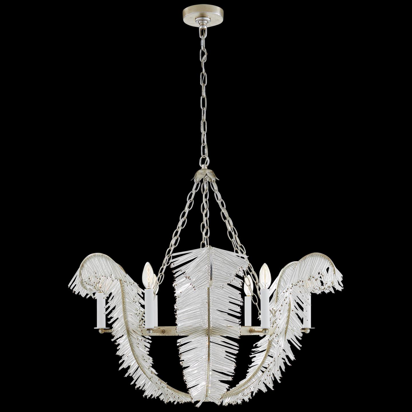 Shown in Burnished Silver Leaf finish