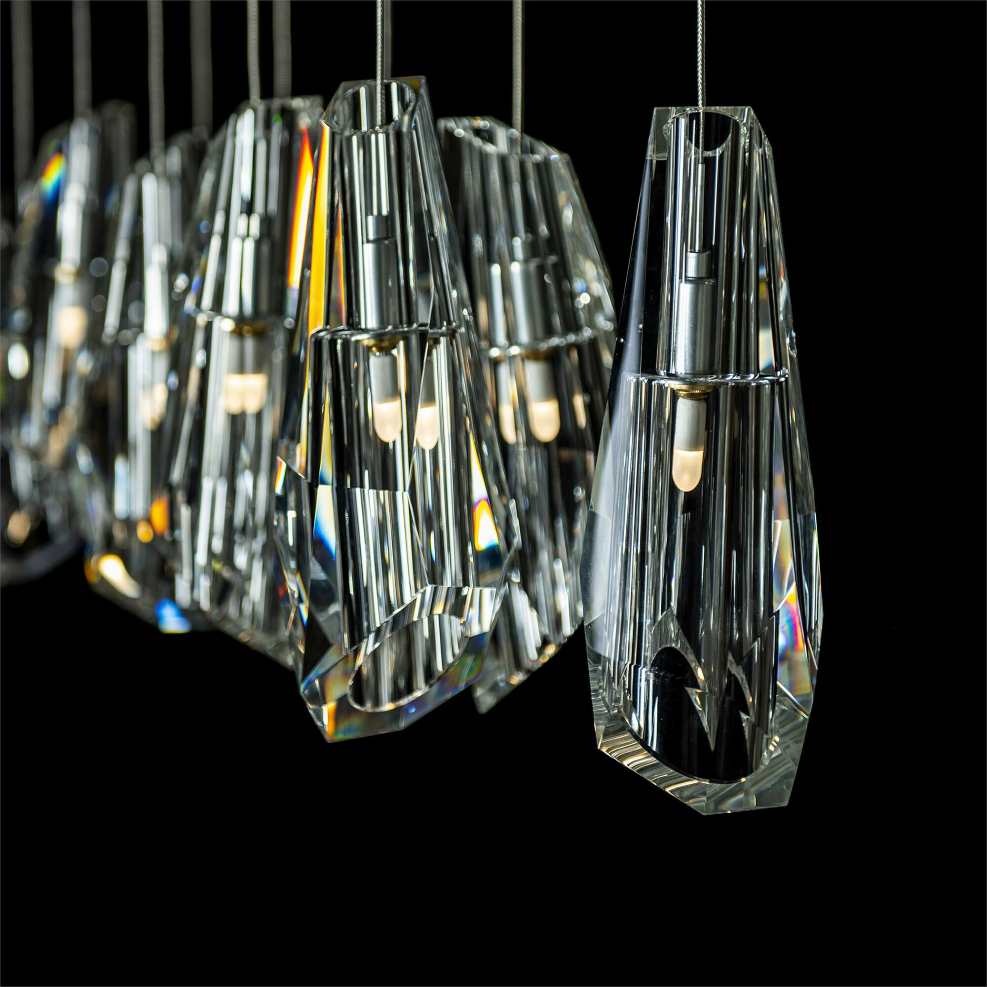 Shown in Sterling finish and Crystal accent