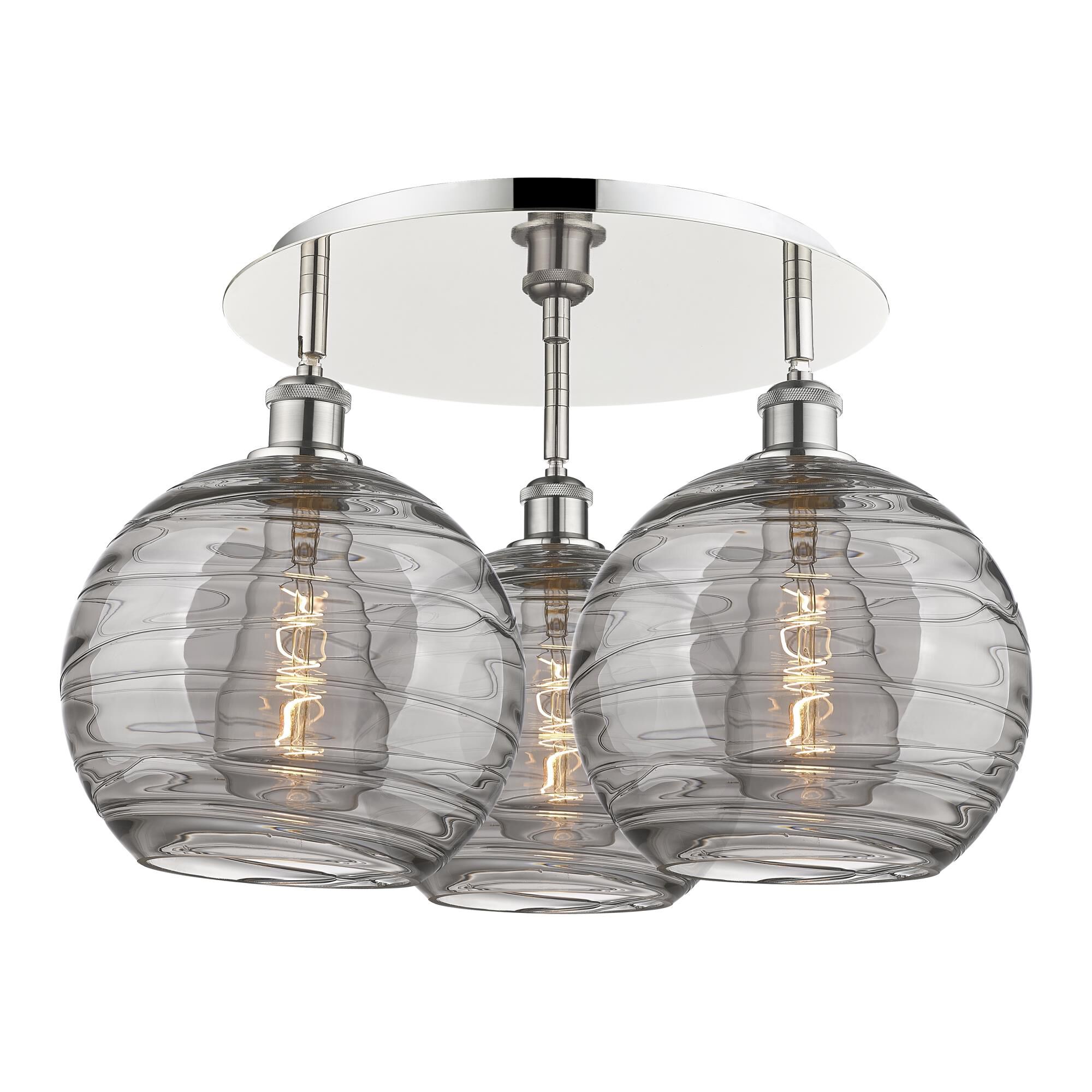 Bruno Marashlian Athens Deco Swirl 22 Inch Flush Mount by Innovations Lighting