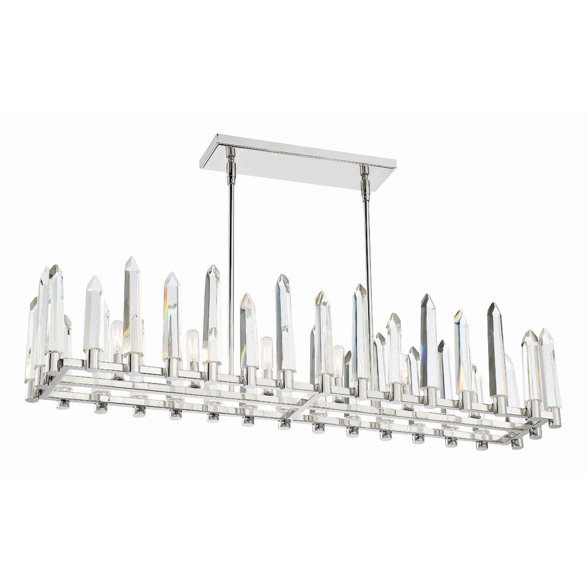Watson 42 Inch 6 Light Linear Suspension Light by Crystorama