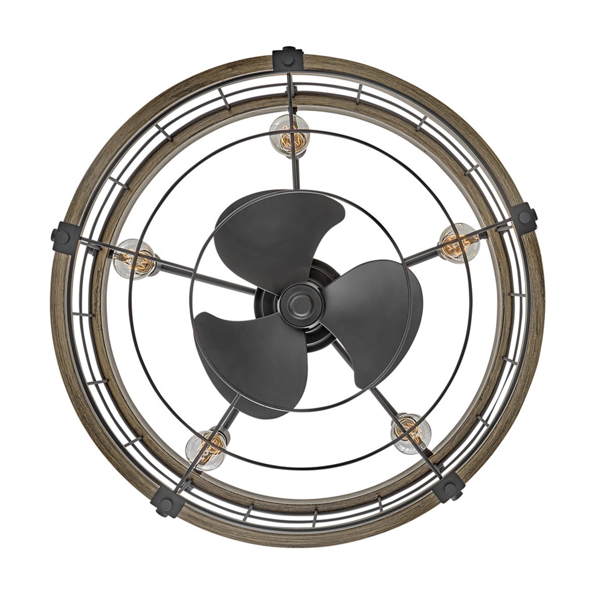 Shown in Matte Black and Driftwood finish