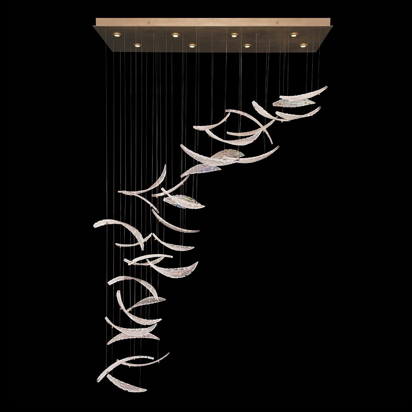 Elevate Linear Suspension Light by Fine Art Handcrafted Lighting