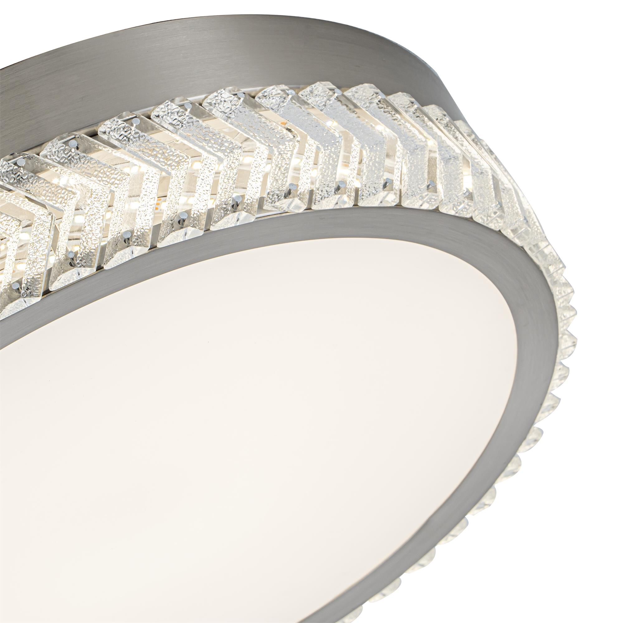 Chevron 16 Inch Flush Mount by Artcraft
