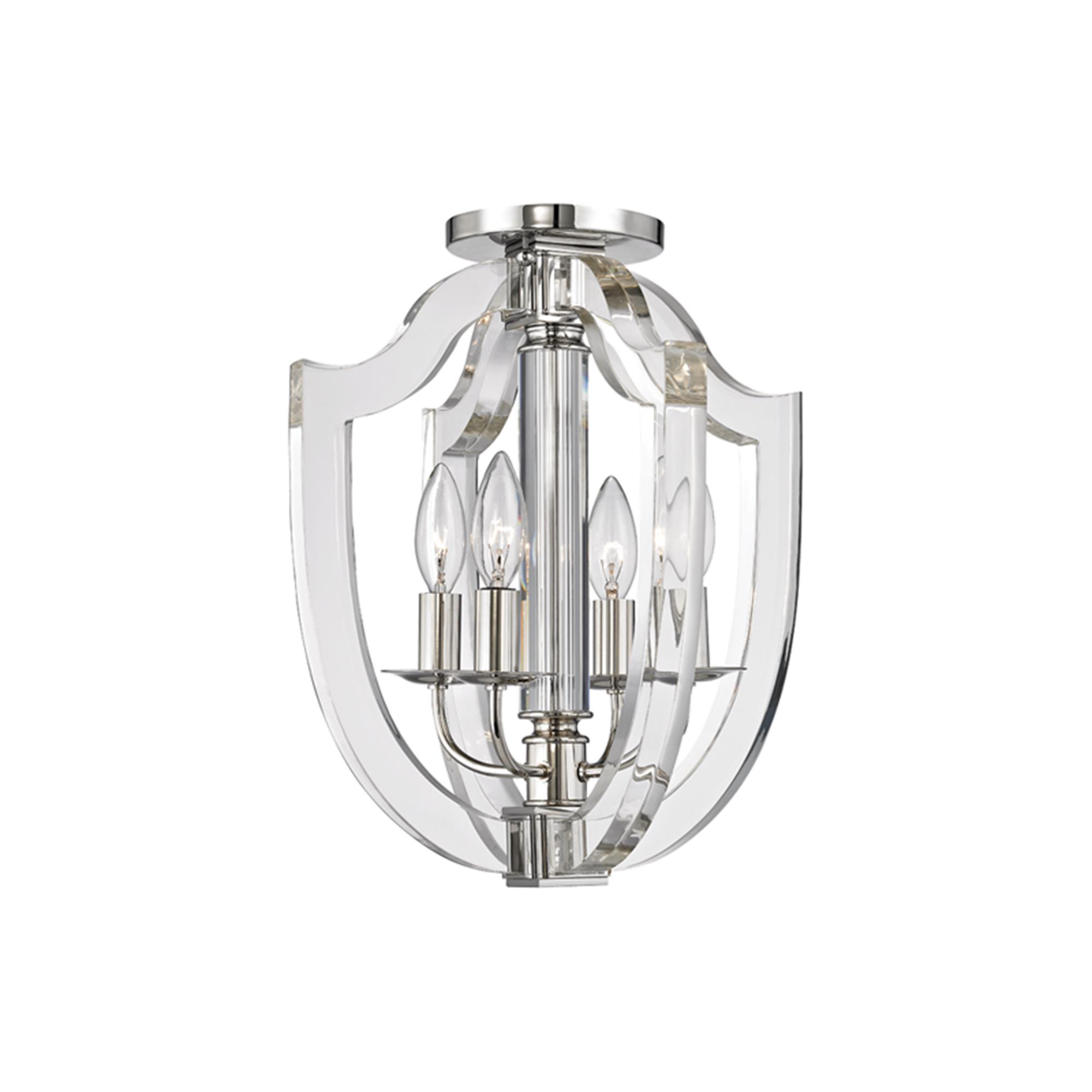 Arietta 12 Inch 4 Light Semi Flush Mount,