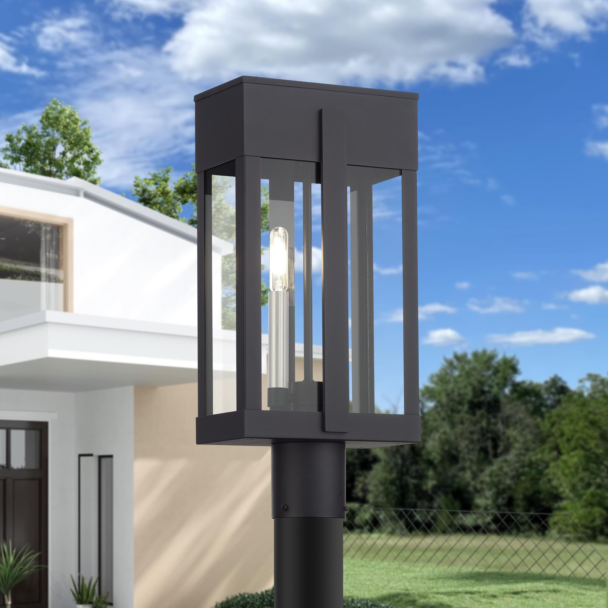 Berksford 19 Inch Outdoor Post Lamp by Livex Lighting