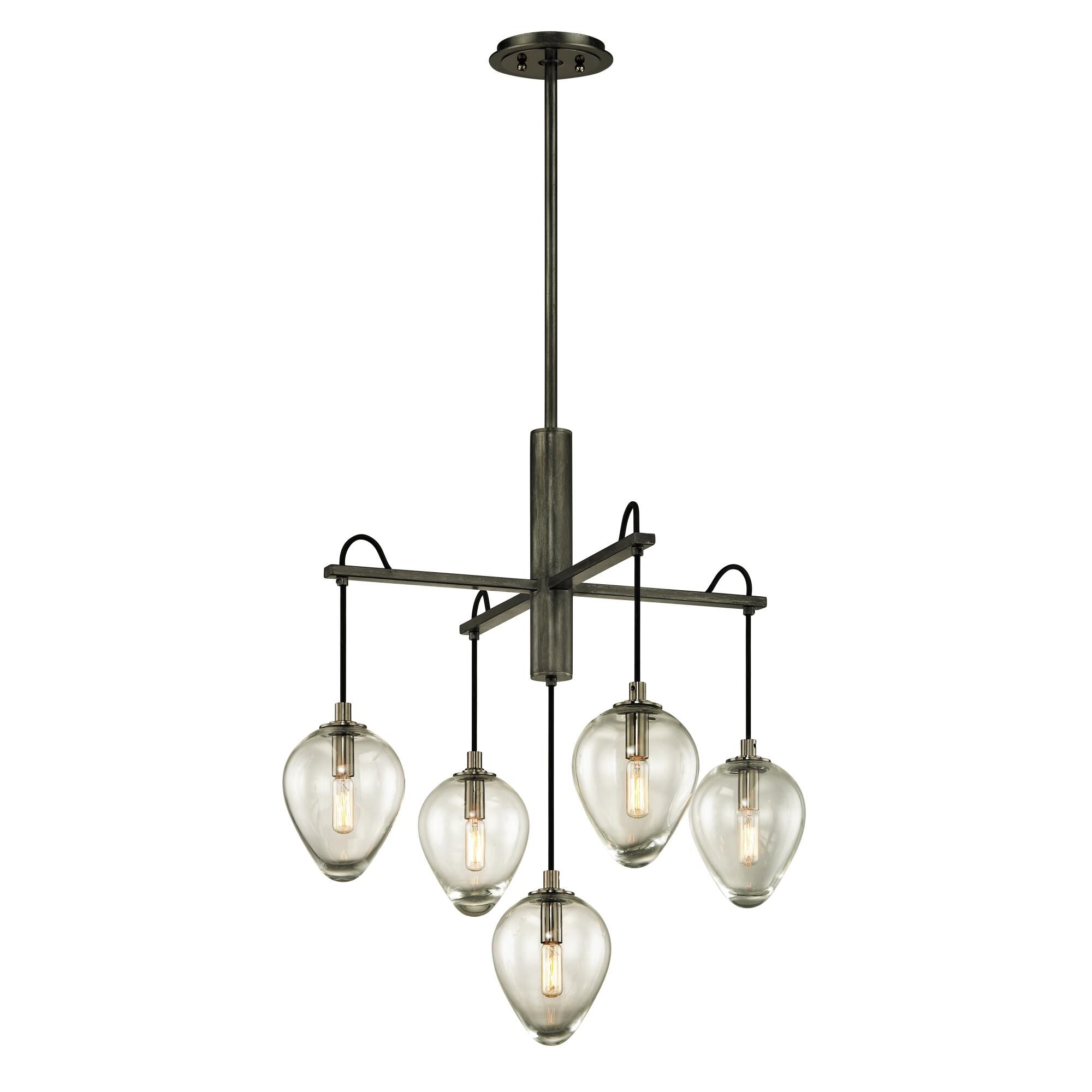 Shown in Gunmetal finish and Clear glass and Smoked Chrome accent