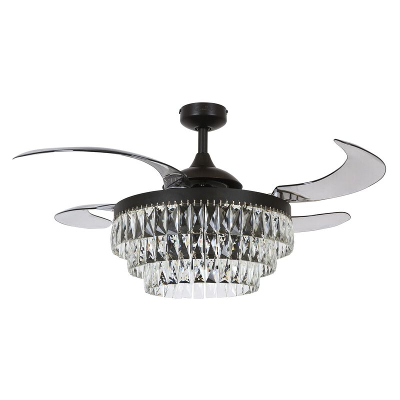 Veil 48 Inch Ceiling Fan with Light Kit by Beacon Lighting