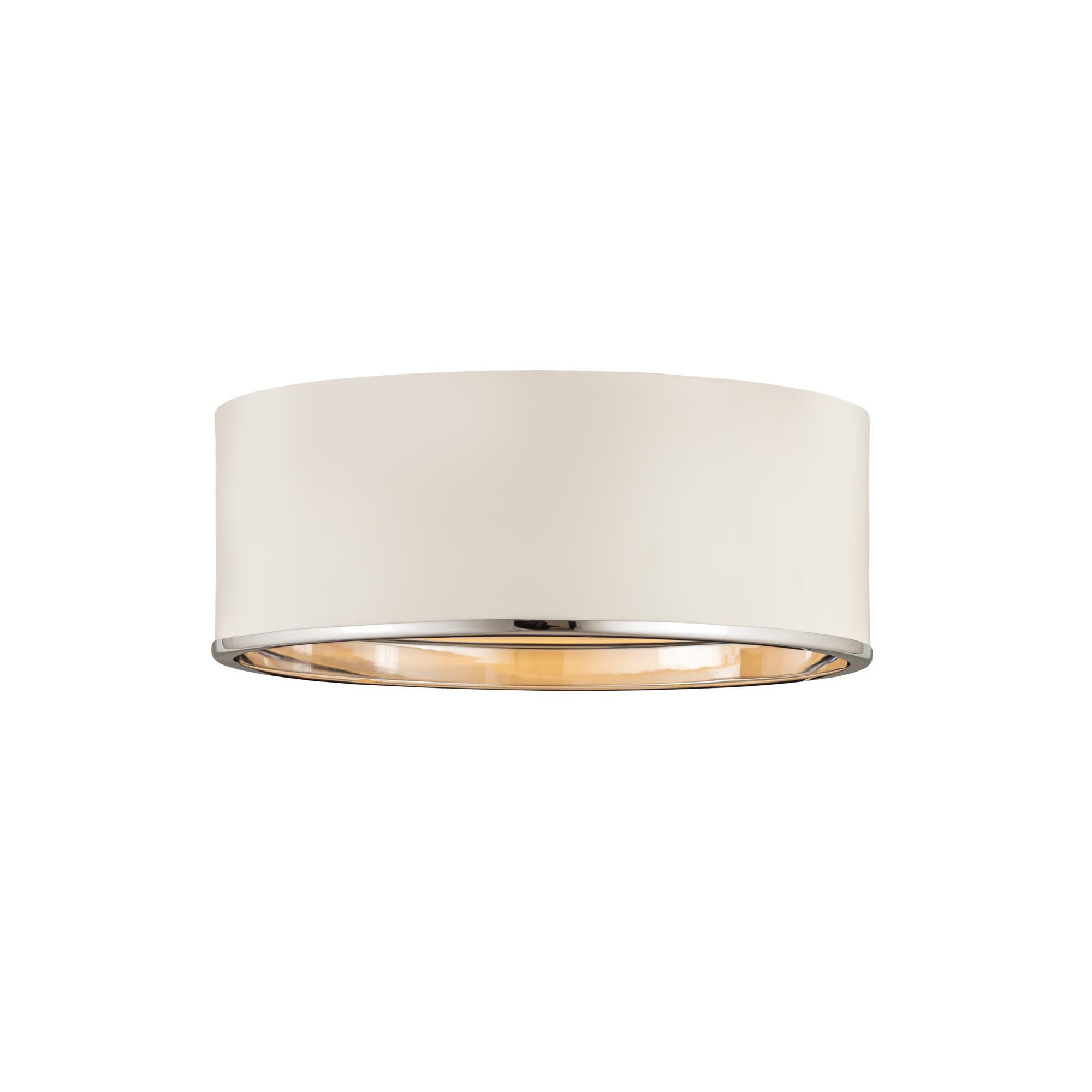 Shown in Matte White And Chrome finish and Steel glass and Steel shade