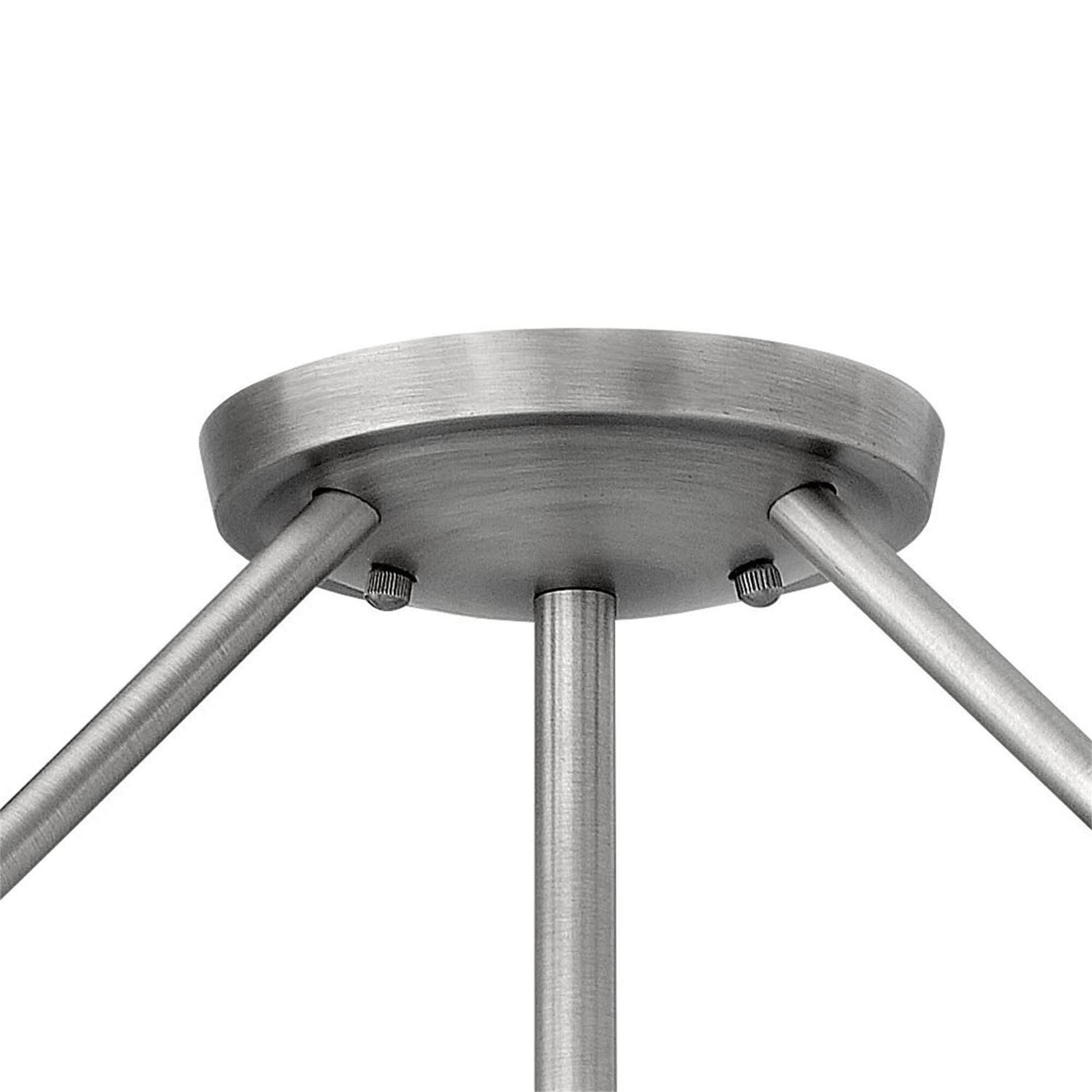 Shown in Antique Nickel finish and Etched glass
