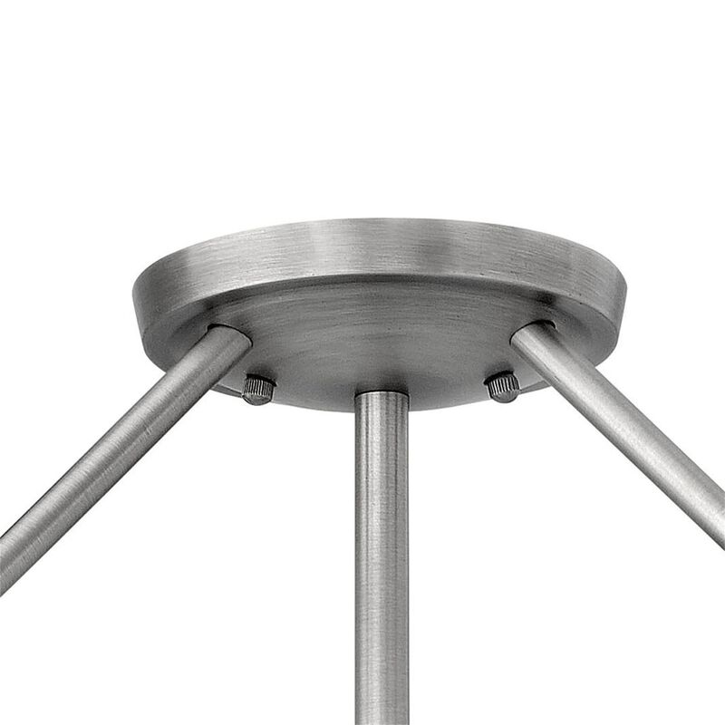 Hathaway 21 Inch 4 Light Semi Flush Mount by Hinkley