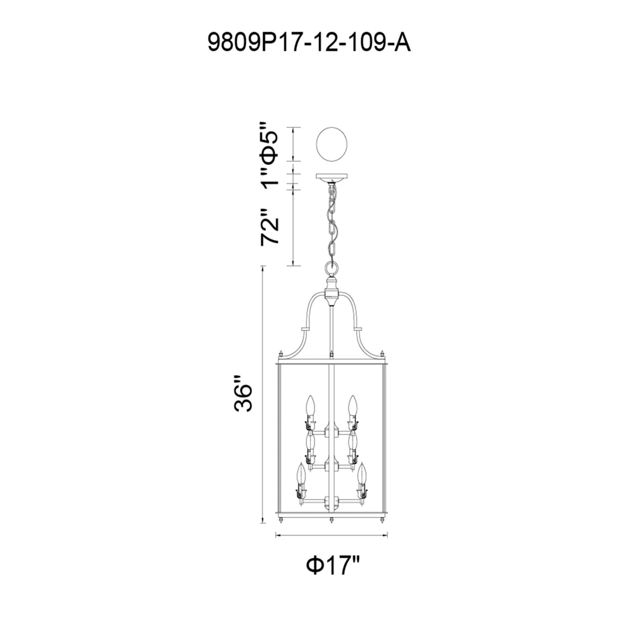 Desire 17 Inch Large Pendant by CWI Lighting