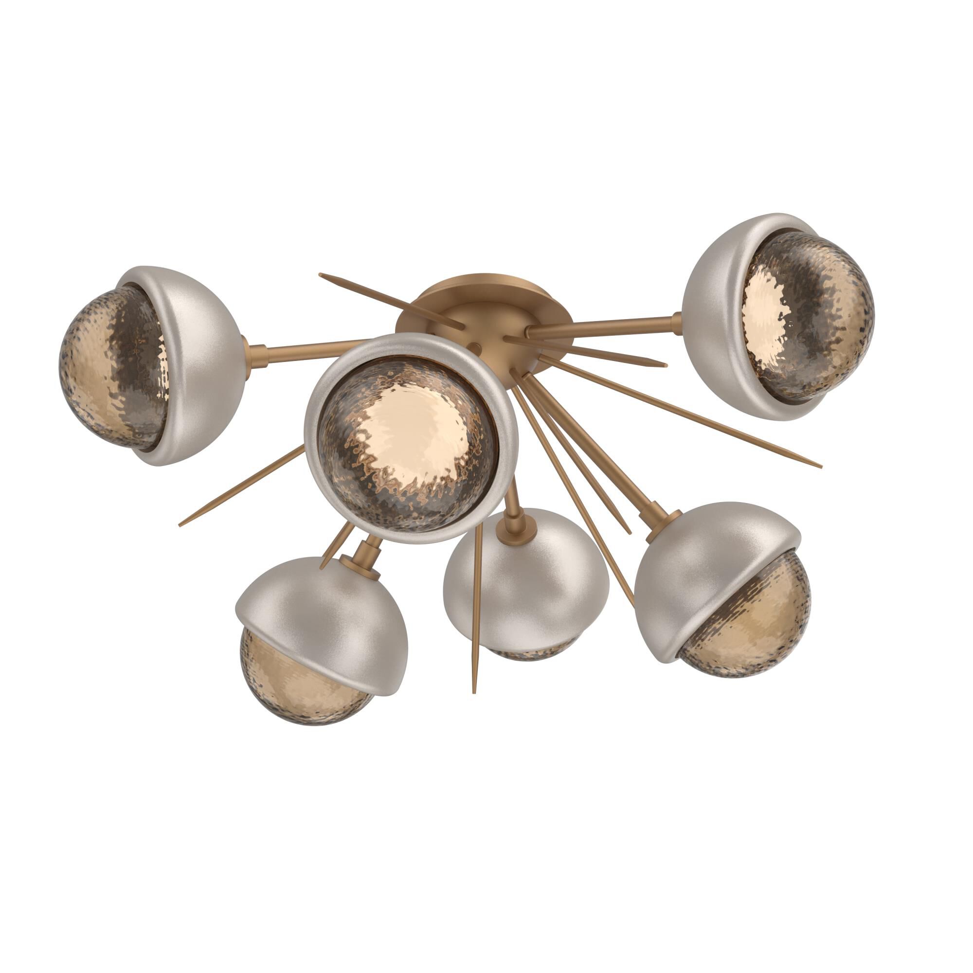 Levi Wilson Cabochon 28 Inch Semi Flush Mount by Hammerton Studio