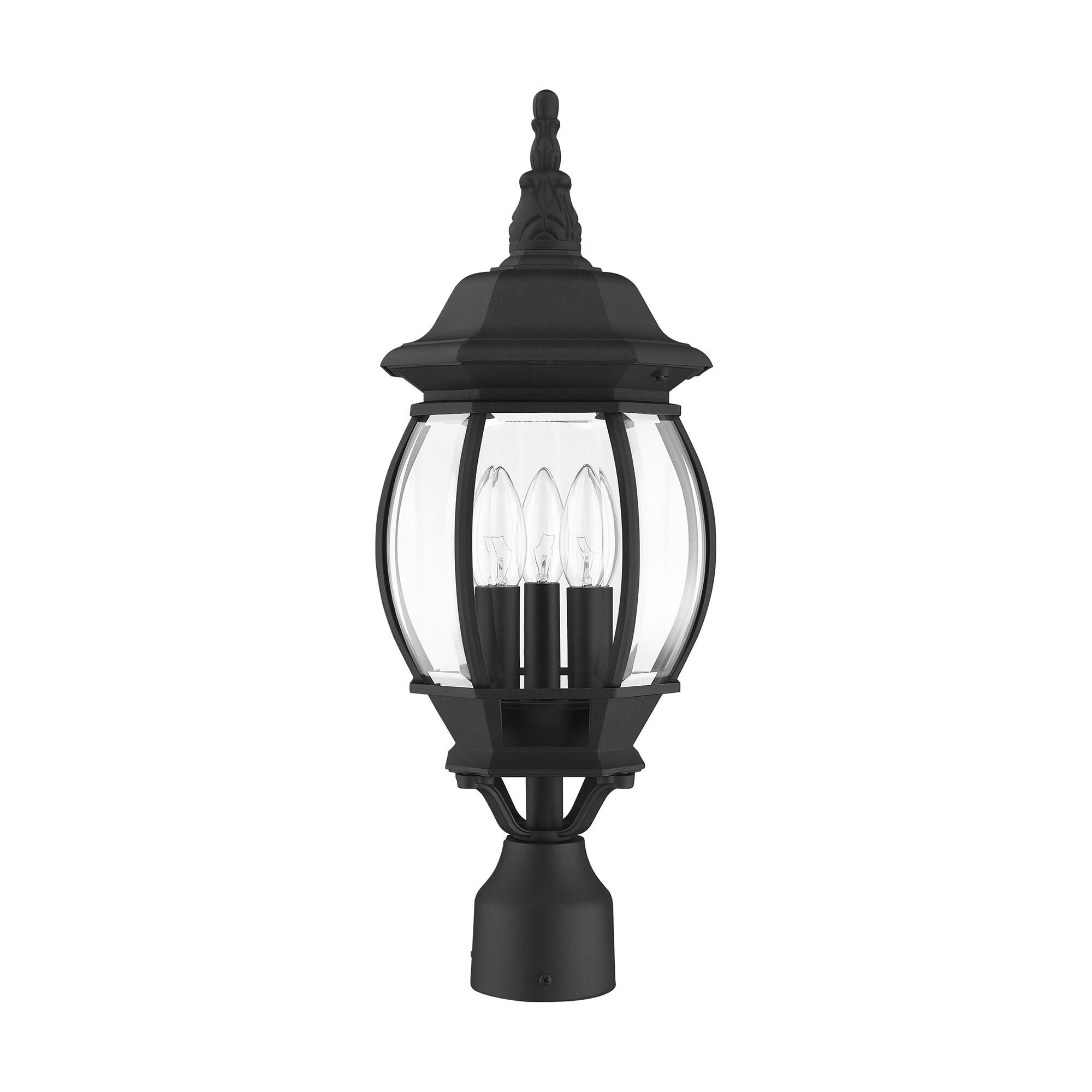 Frontenac 21 Inch Tall 3 Light Outdoor Post Lamp by Livex Lighting