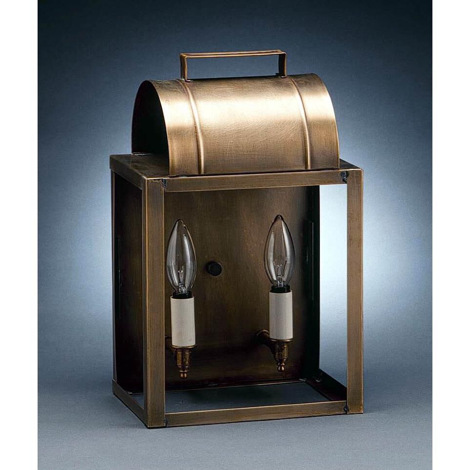 Livery 13 Inch Tall 2 Light Outdoor Wall Light by Northeast Lantern