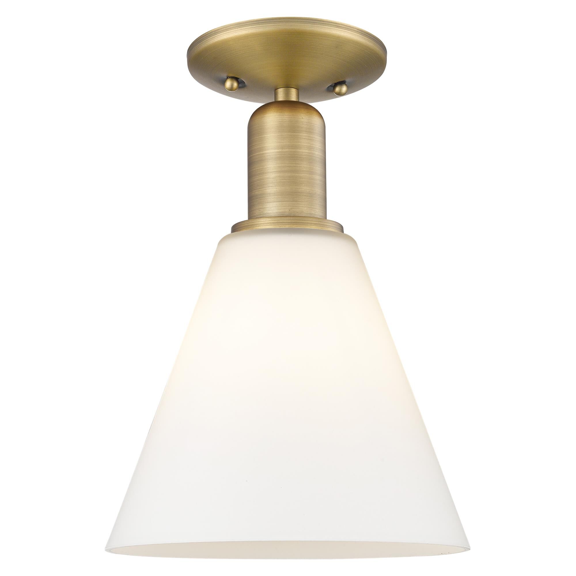 Bruno Marashlian Berkshire Glass 8 Inch Semi Flush Mount | Capitol