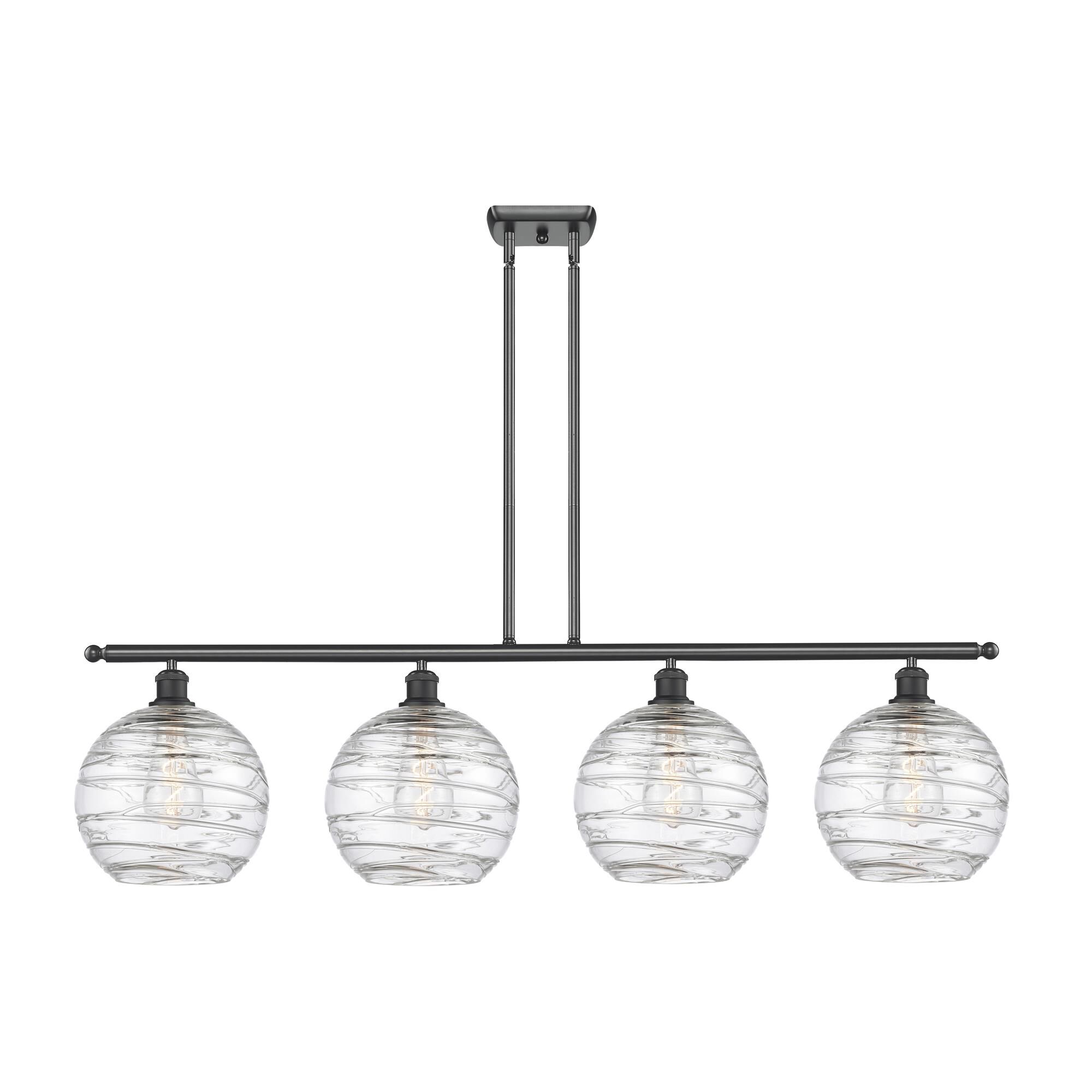 Shown in Matte Black finish and Clear Athens Deco Swirl 8