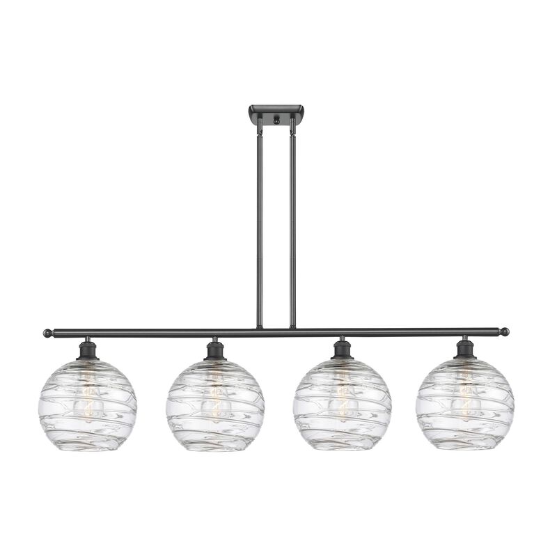 Bruno Marashlian Athens Deco Swirl 48 Inch Linear Suspension Light by Innovations Lighting