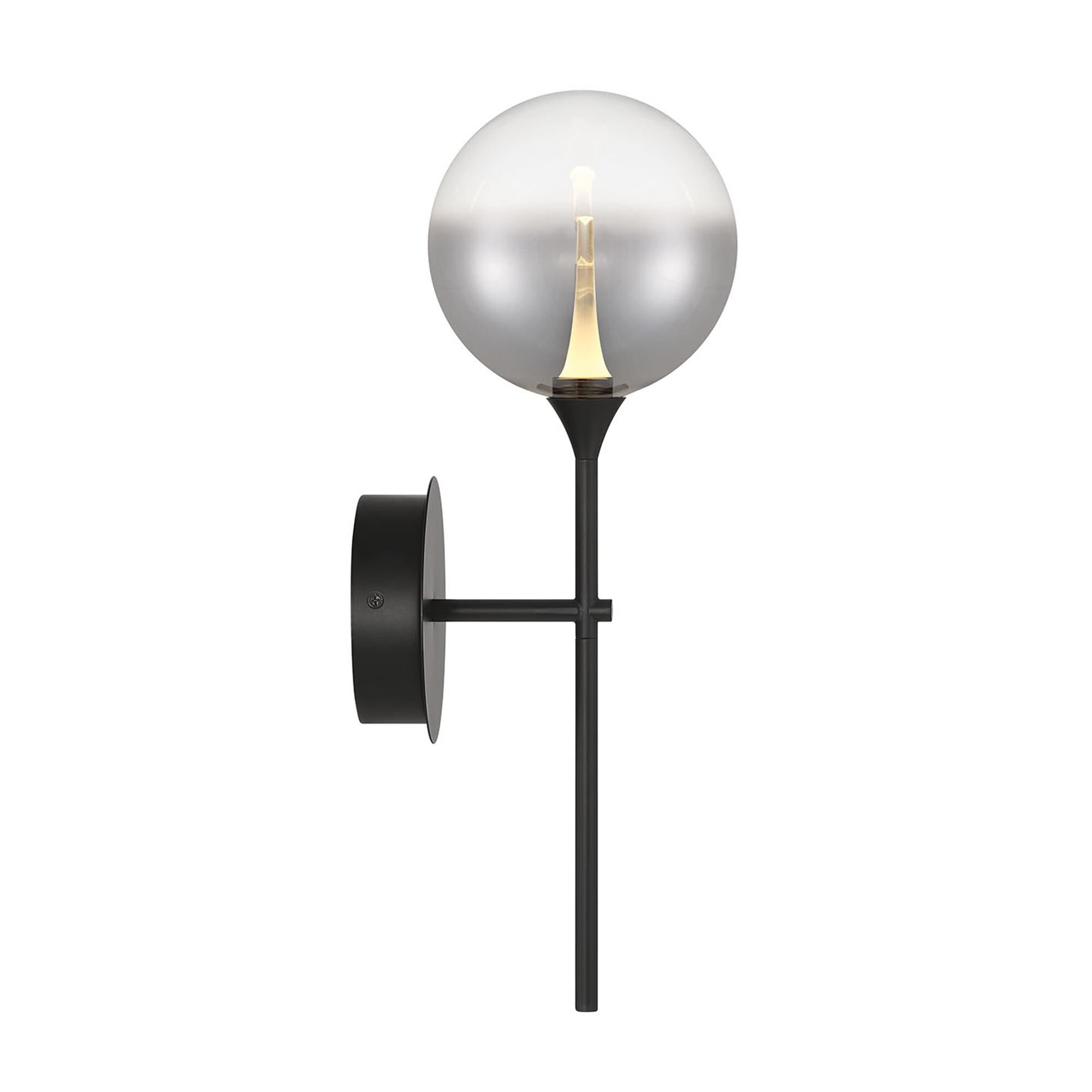 Shown in Black finish and Smoked glass