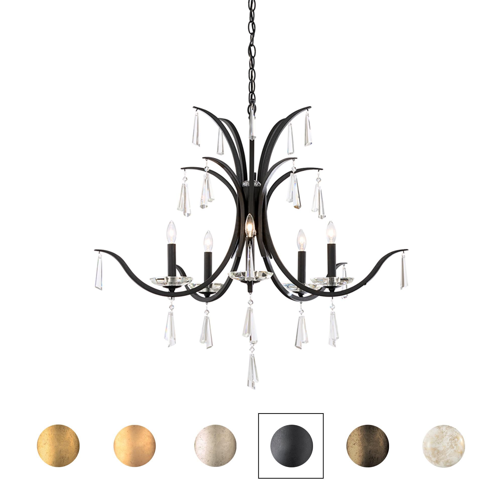 Shown in White Gold finish and Clear Radiance crystal