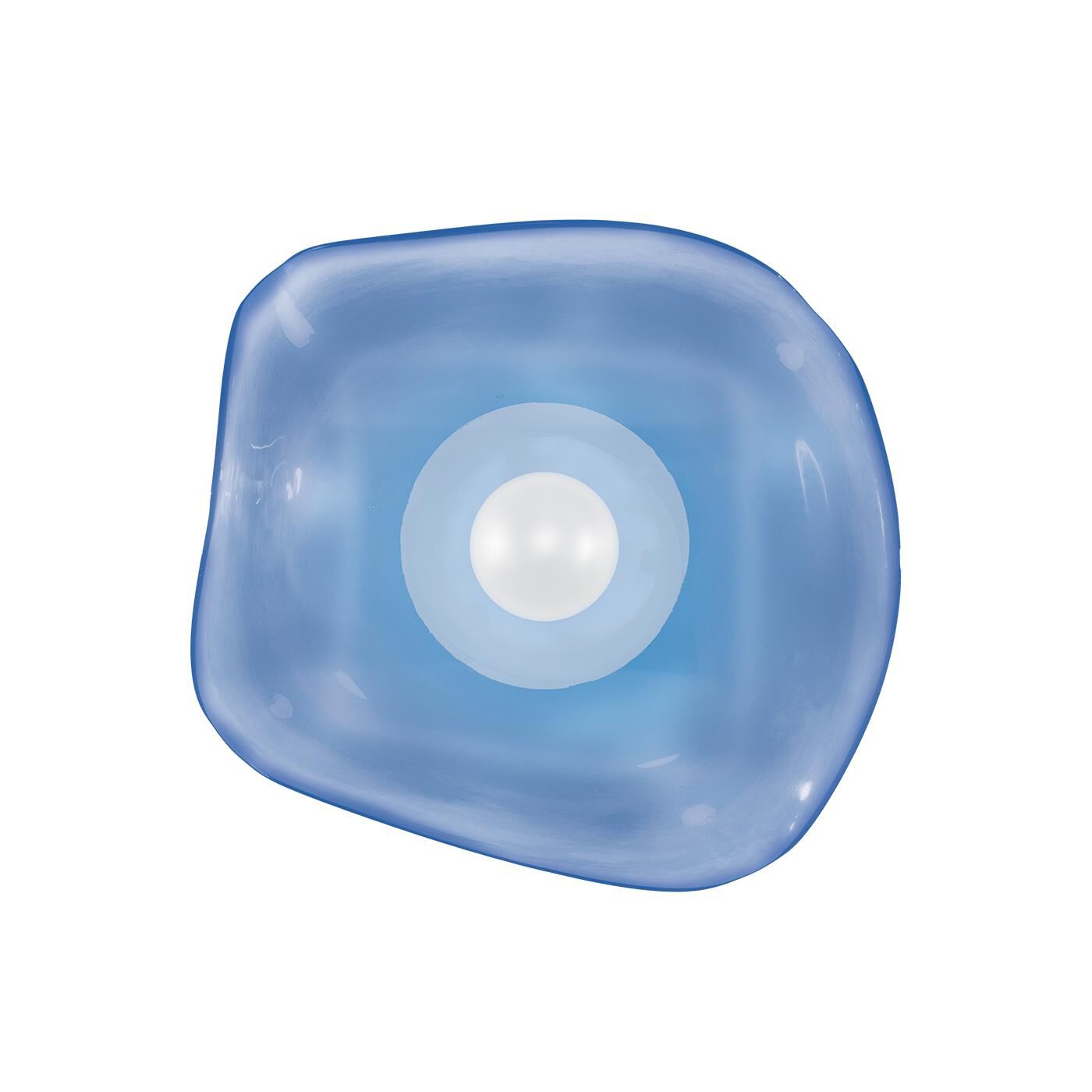 Shown in White finish and False crystal and True glass