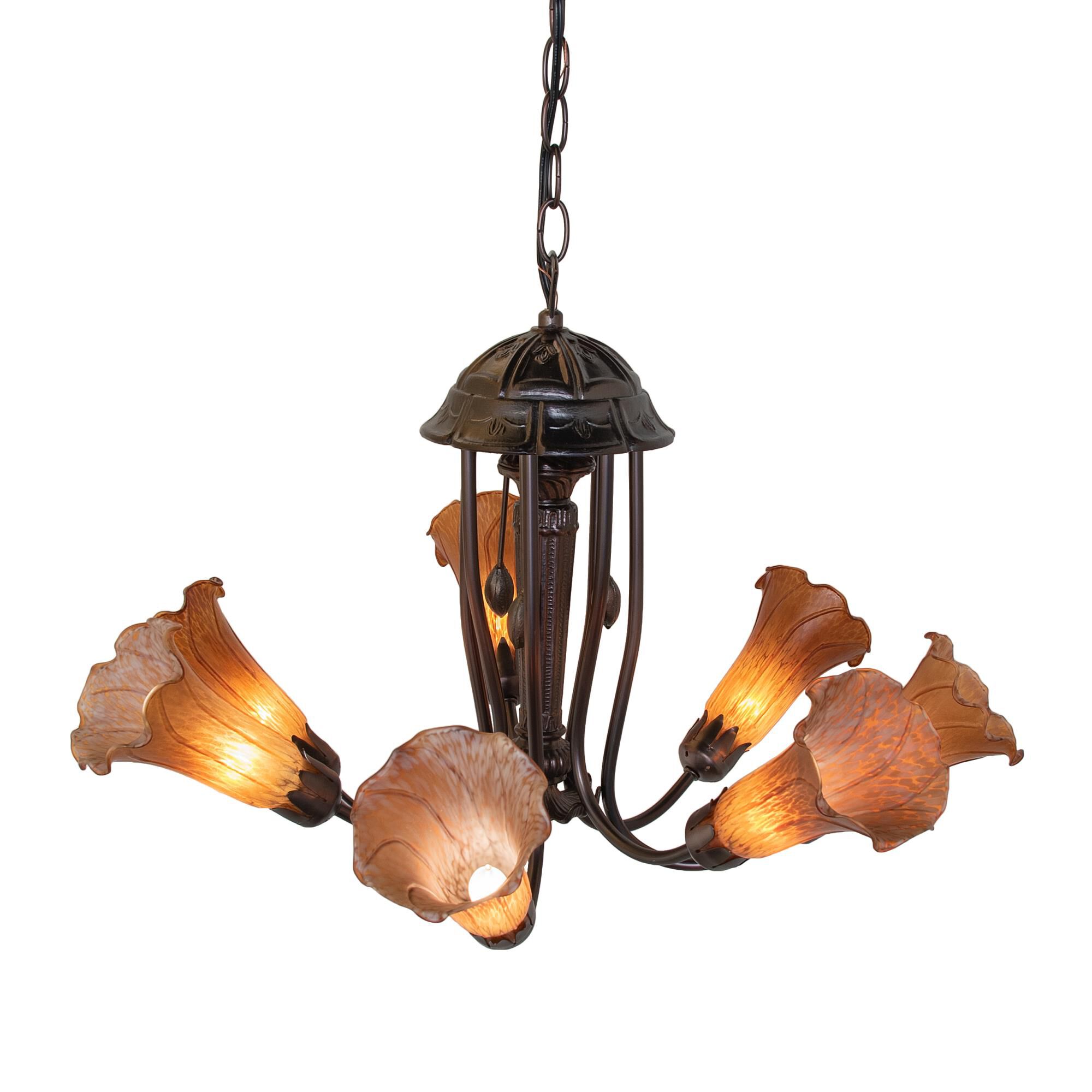 Shown in Mahogany Bronze finish and Amber /Acrylic glass