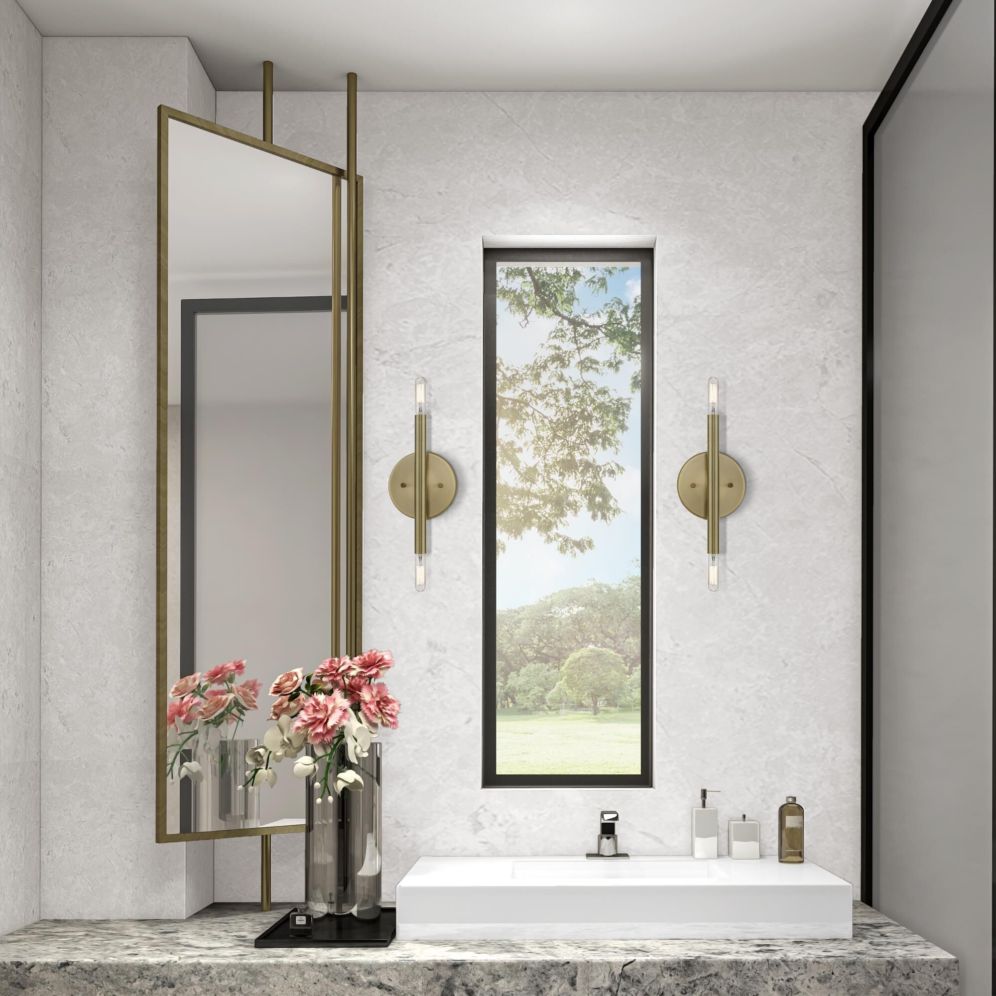 Shown in Antique Brass finish