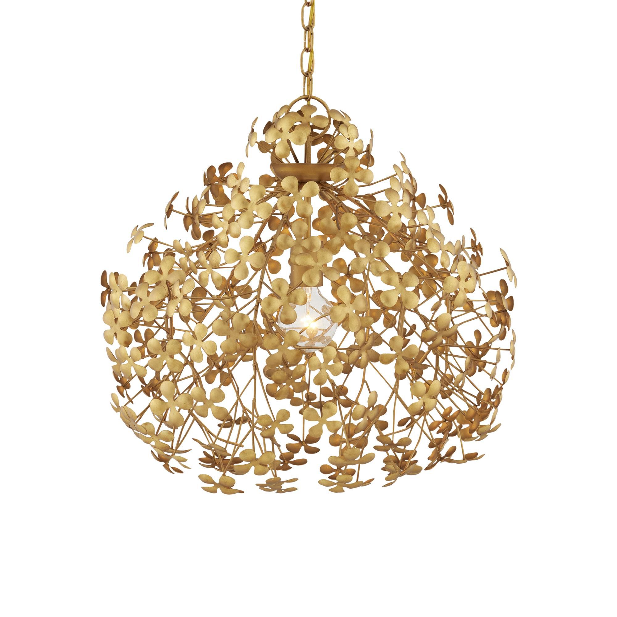 Shown in Contemporary Gold Leaf/Gold finish