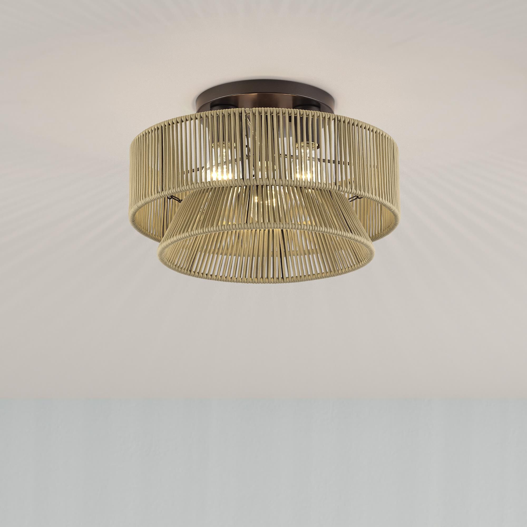 Florell 15 Inch Semi Flush Mount by Livex Lighting