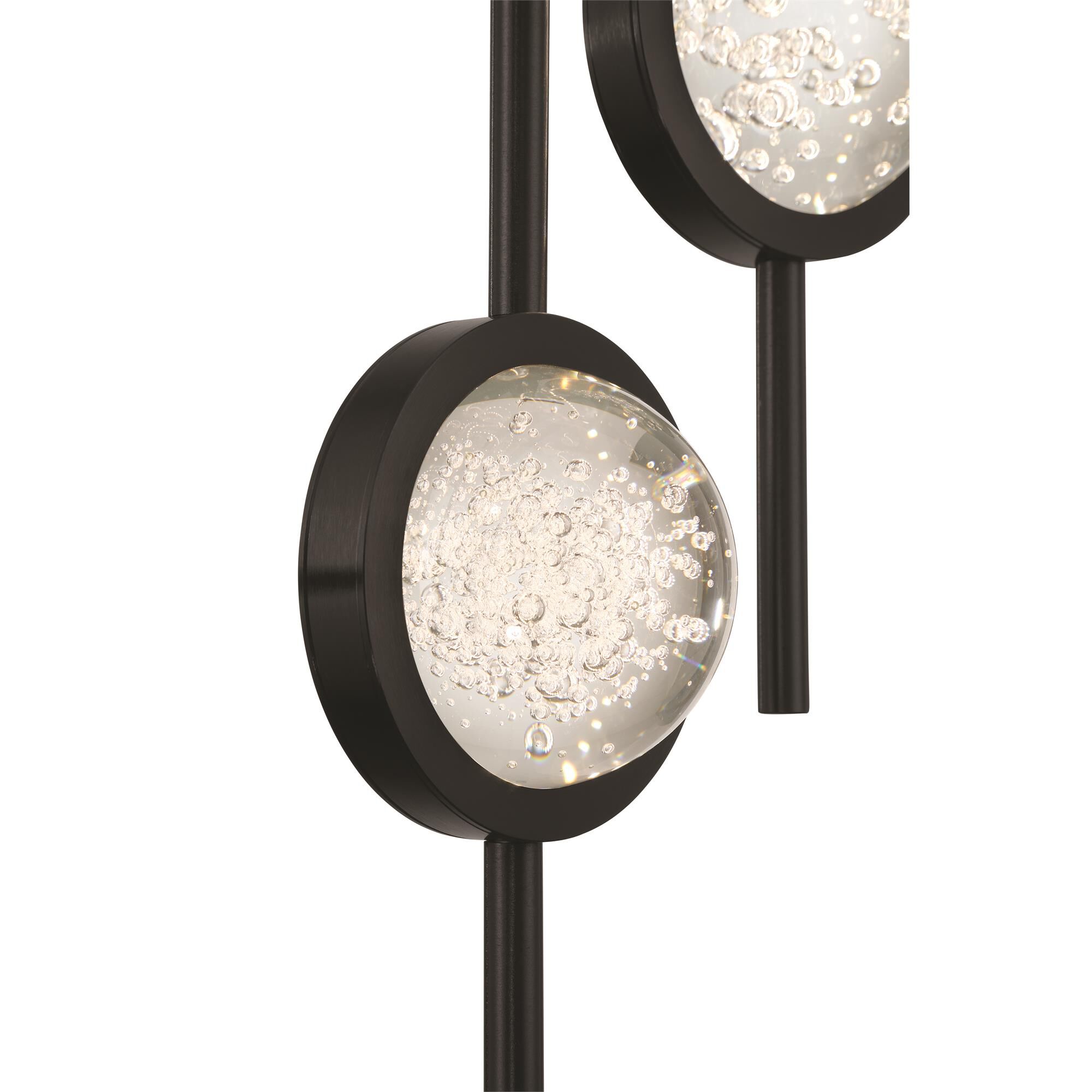 Shown in Black finish and Clear  glass