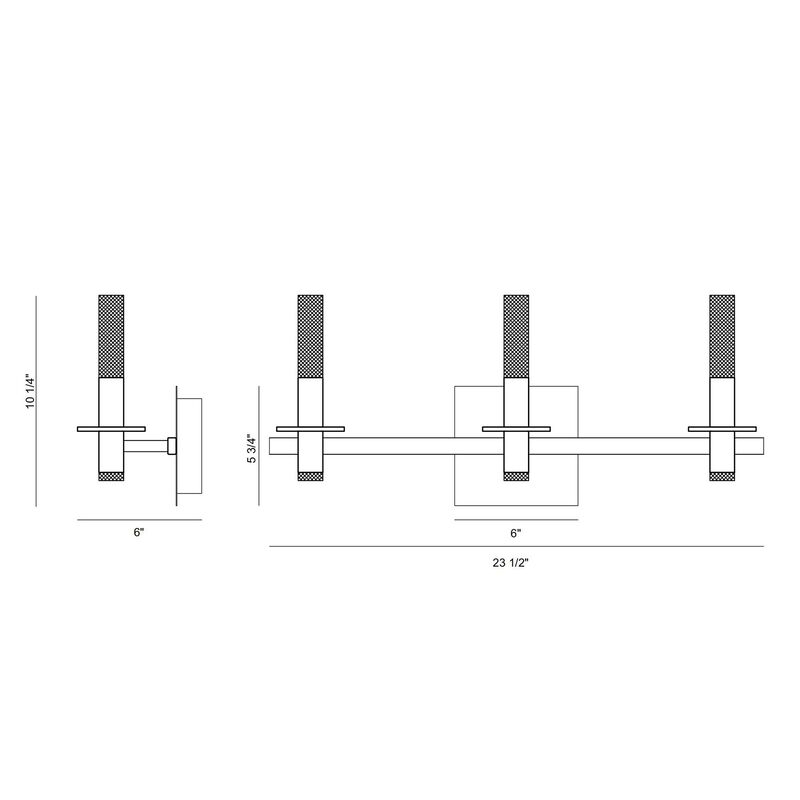 Torna 24 Inch 6 Light Bath Vanity Light by Eurofase Lighting