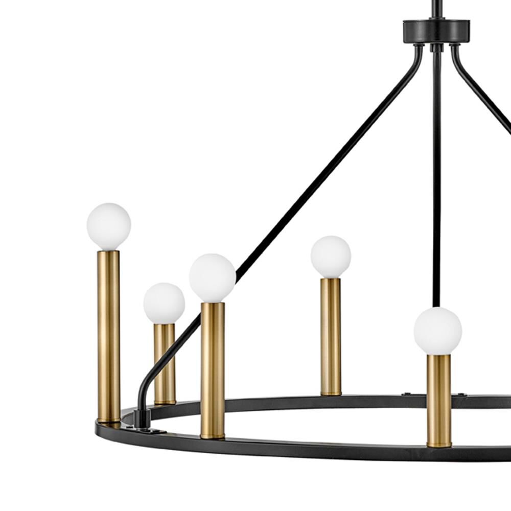 Lazlo 30 Inch 9 Light Chandelier by Lark